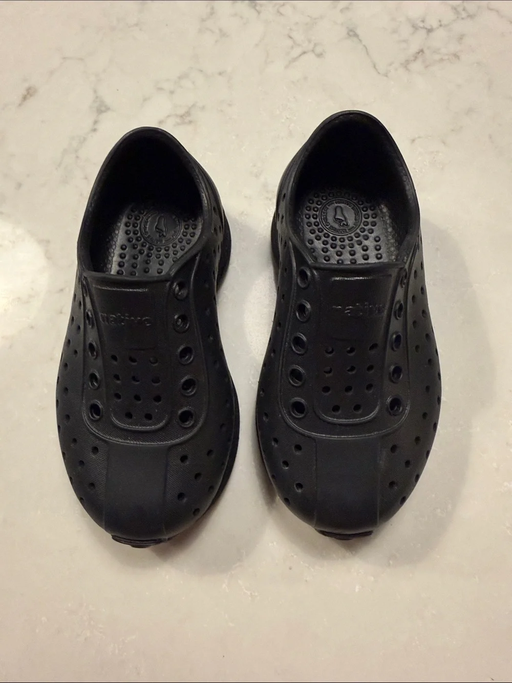 Native Kids Water Shoes in Black - Slip-On Jefferson Style